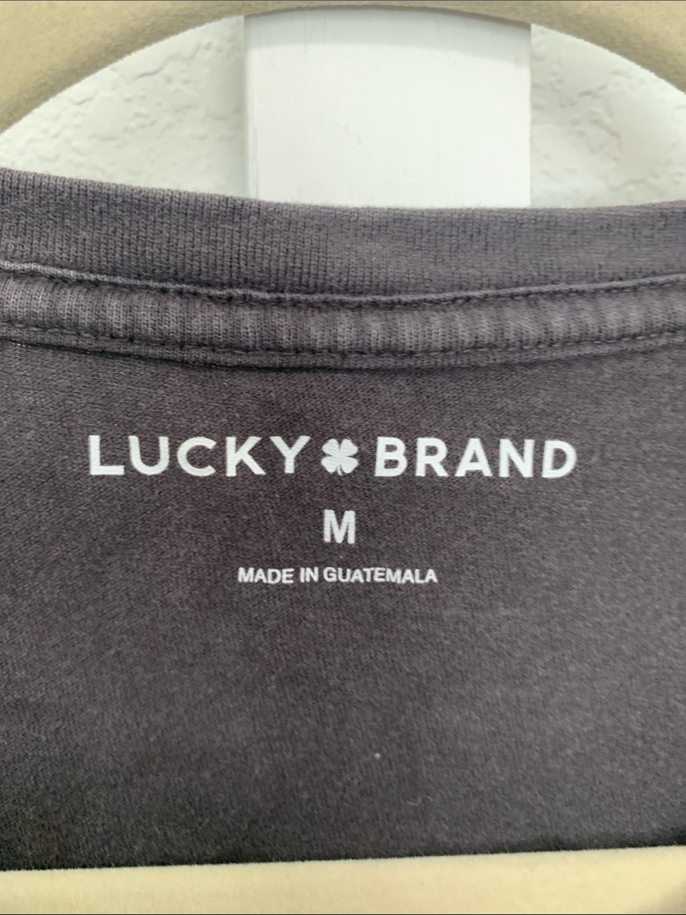 Lucky Brand Black Tee with Colorful 'Manifest Good Fortune' Graphic - Picture 2 of 5